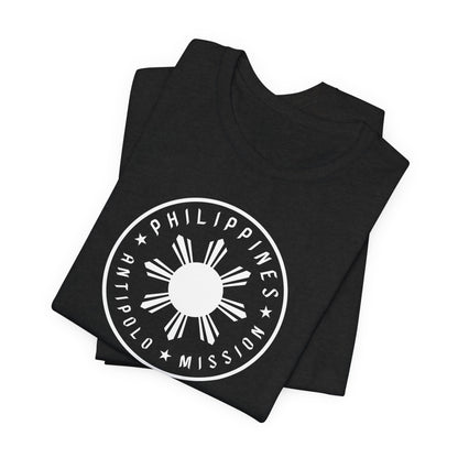 Philippines Antipolo Mission Monochrome Circle Logo T-Shirt - Latter-Day Saint LDS Missionary Gift - Book of Mormon