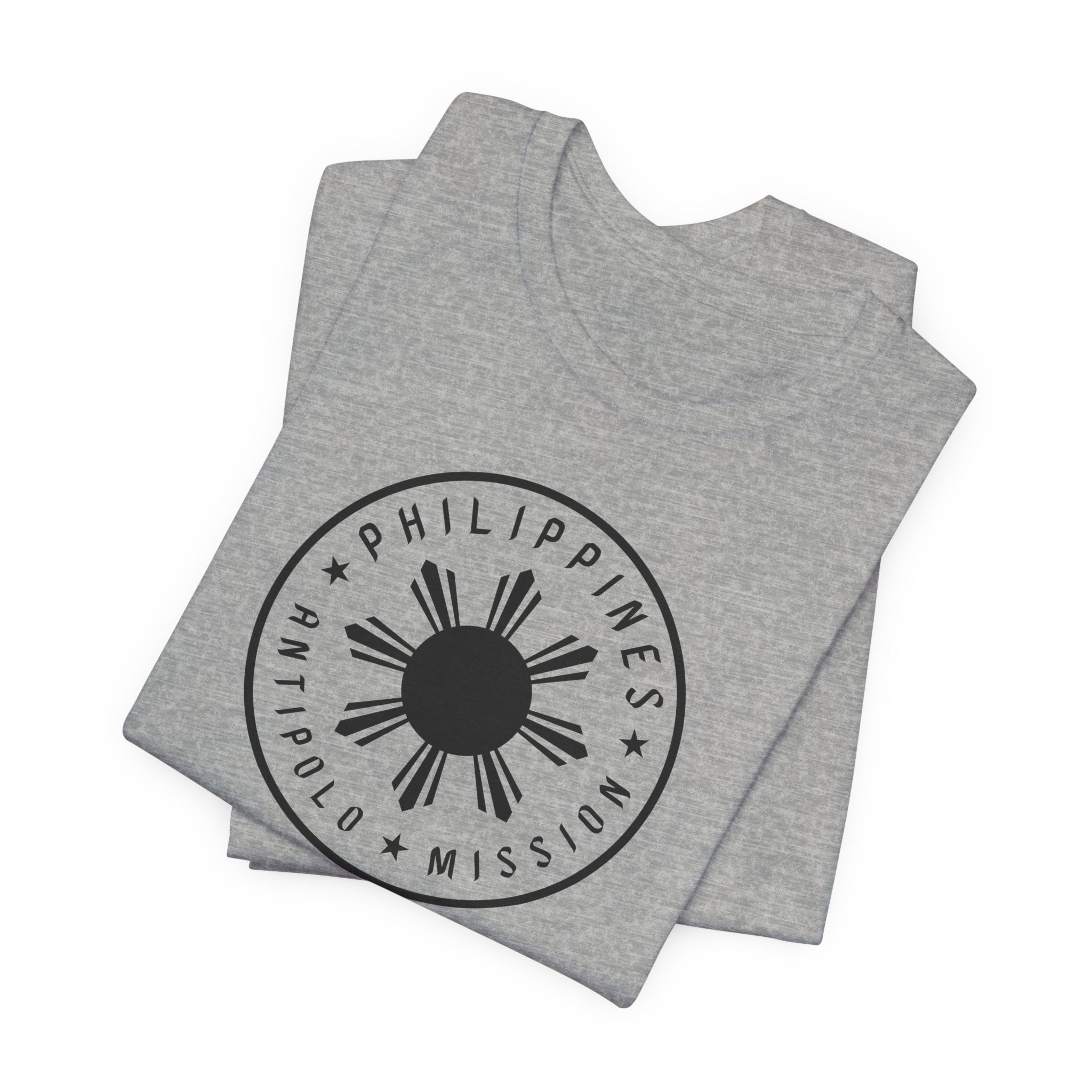 Philippines Antipolo Mission Monochrome Circle Logo T-Shirt - Latter-Day Saint LDS Missionary Gift - Book of Mormon