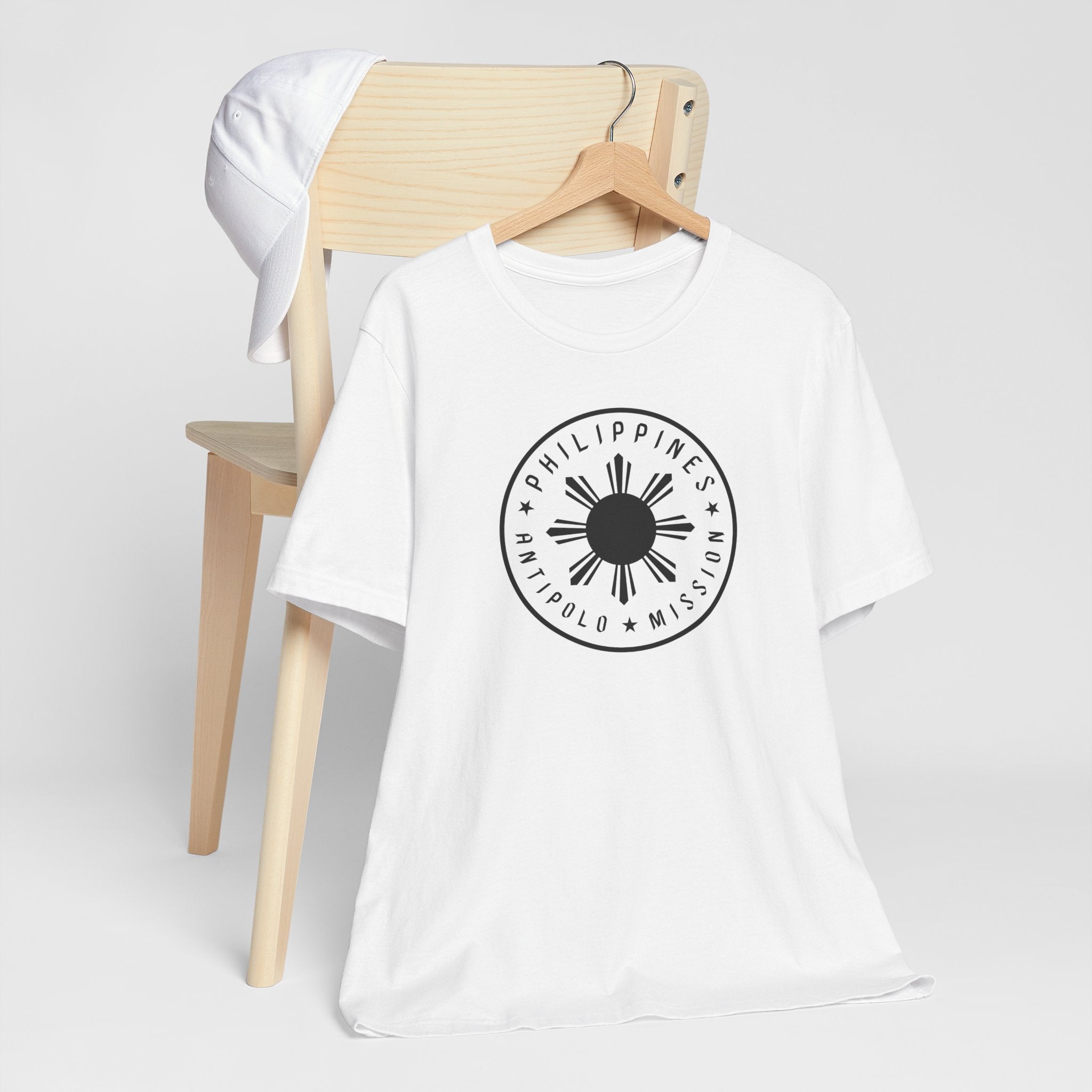 Philippines Antipolo Mission Monochrome Circle Logo T-Shirt - Latter-Day Saint LDS Missionary Gift - Book of Mormon