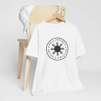 Philippines Antipolo Mission Monochrome Circle Logo T-Shirt - Latter-Day Saint LDS Missionary Gift - Book of Mormon