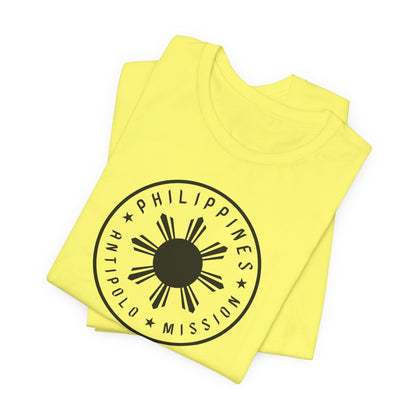 Philippines Antipolo Mission Monochrome Circle Logo T-Shirt - Latter-Day Saint LDS Missionary Gift - Book of Mormon