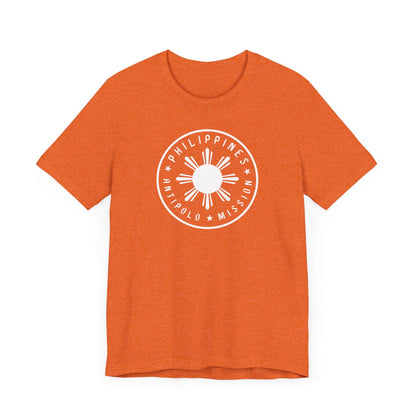 Philippines Antipolo Mission Monochrome Circle Logo T-Shirt - Latter-Day Saint LDS Missionary Gift - Book of Mormon
