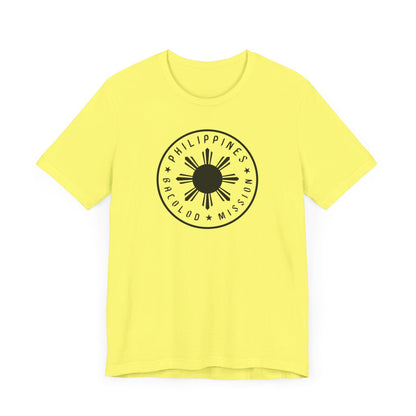 Philippines Bacolod Mission Monochrome Circle Logo T-Shirt - Latter-Day Saint LDS Missionary Gift - Book of Mormon