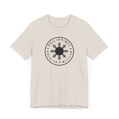 Philippines Bacolod Mission Monochrome Circle Logo T-Shirt - Latter-Day Saint LDS Missionary Gift - Book of Mormon