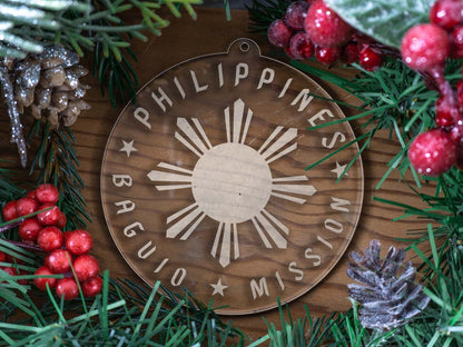 Philippines Baguio Mission Christmas Ornament - Latter-Day Saint LDS Missionary Gift - Book of Mormon