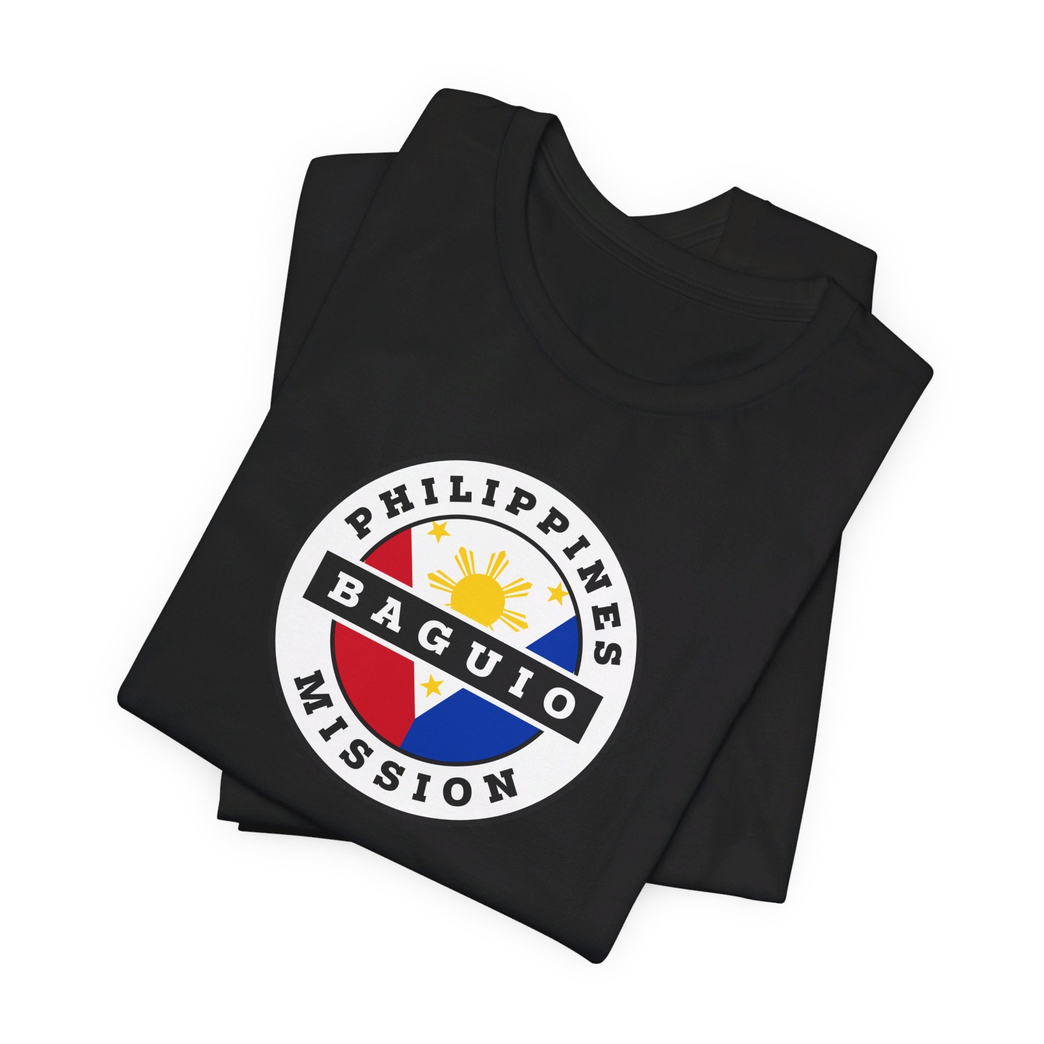 Philippines Baguio Mission Circular Flag T-shirt - Latter-Day Saint LDS Missionary Gift - Book of Mormon