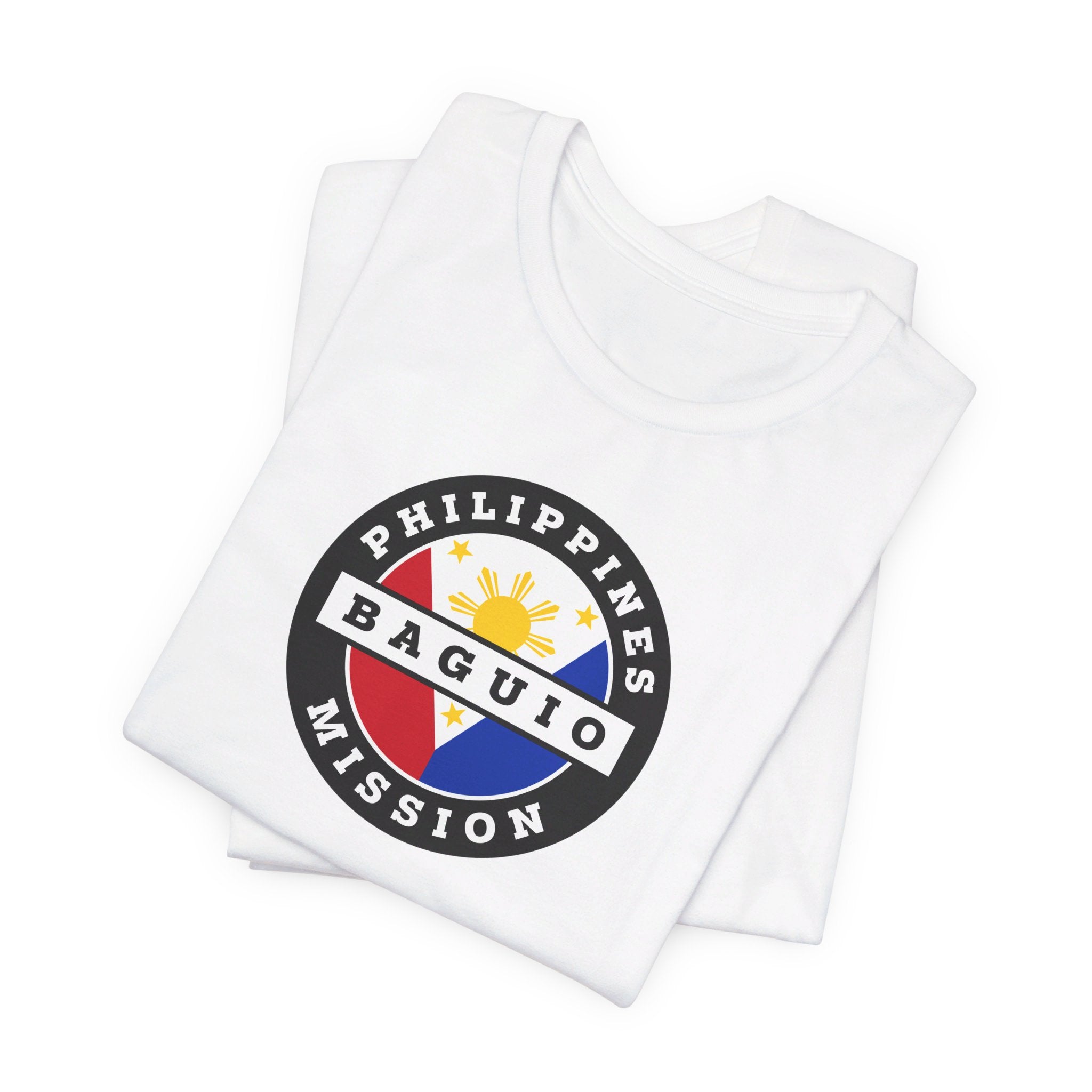 Philippines Baguio Mission Circular Flag T-shirt - Latter-Day Saint LDS Missionary Gift - Book of Mormon