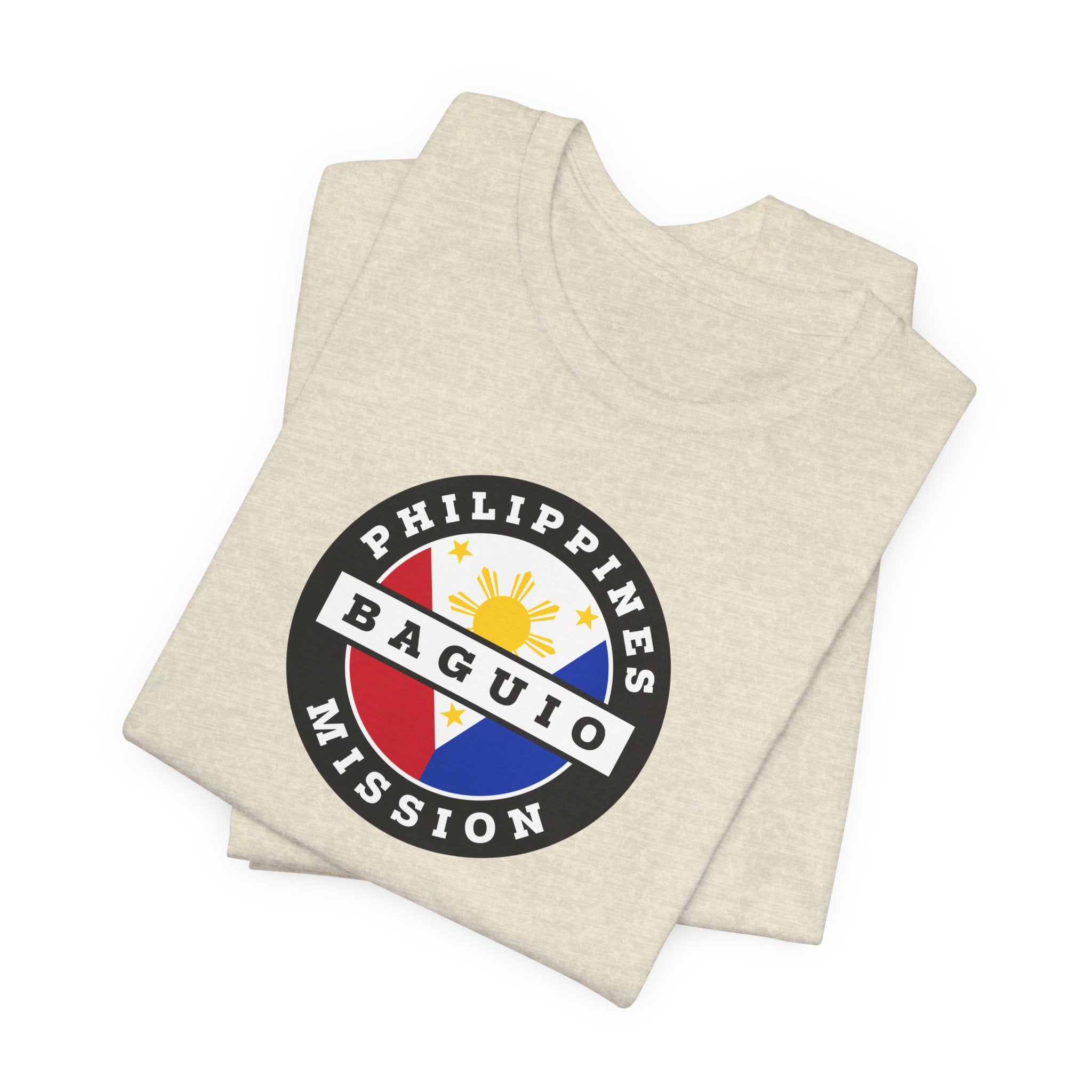 Philippines Baguio Mission Circular Flag T-shirt - Latter-Day Saint LDS Missionary Gift - Book of Mormon