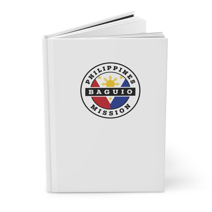 Philippines Baguio Mission Logo Design White Hardcover Journal Matte - Latter-Day Saint LDS Missionary Gift - Book of Mormon