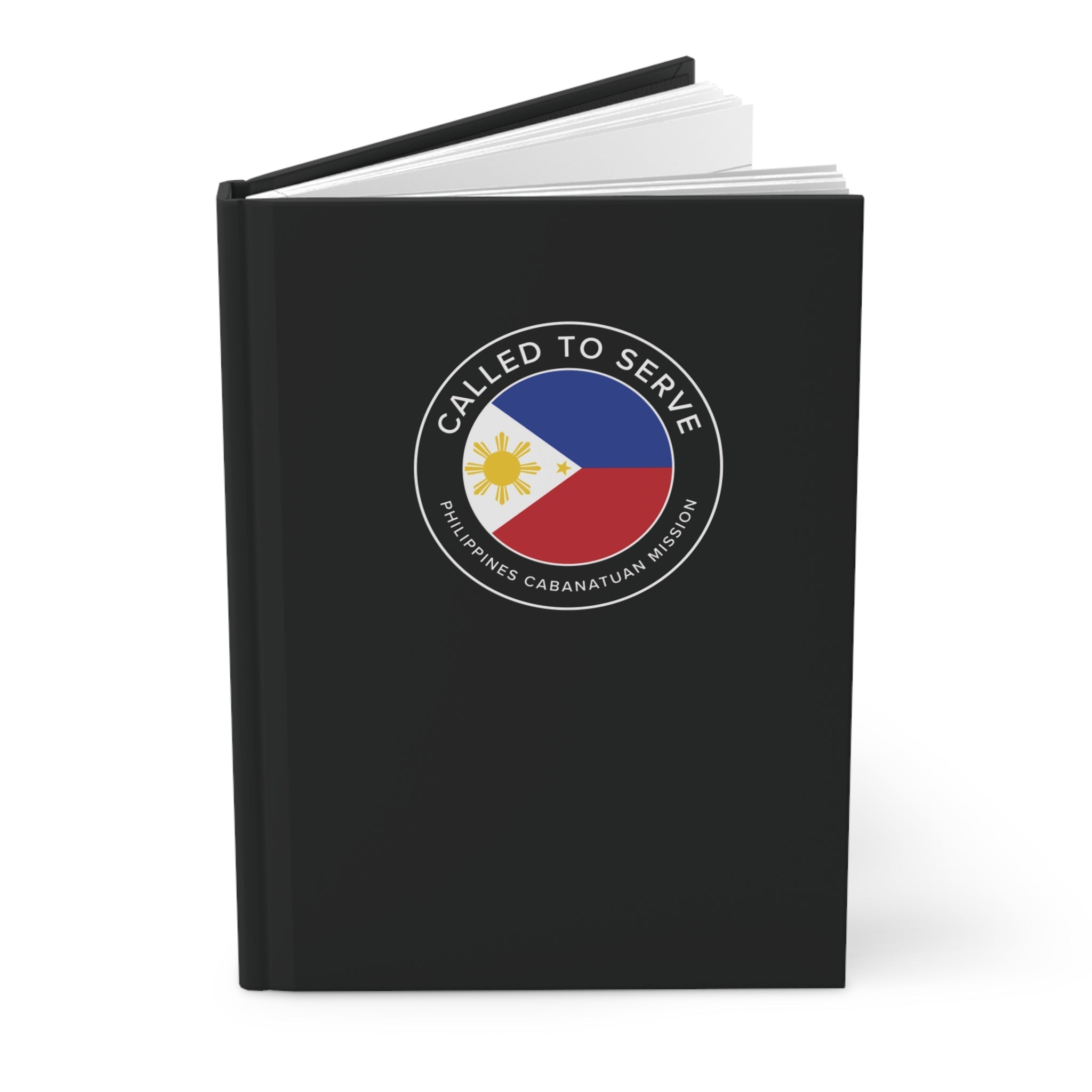 Philippines Cabanatuan Mission Circle Flag Called to Serve Black Hardcover Journal Matte - Latter-Day Saint LDS Missionary Gift - Book of Mormon