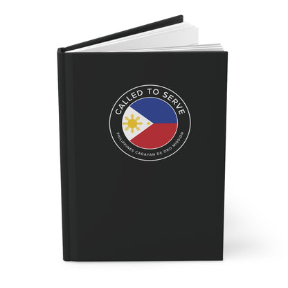 Philippines Cagayan De Oro Mission Circle Flag Called to Serve Black Hardcover Journal Matte - Latter-Day Saint LDS Missionary Gift - Book of Mormon