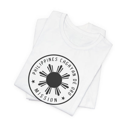 Philippines Cagayan De Oro Mission Monochrome Circle Logo T-Shirt - Latter-Day Saint LDS Missionary Gift - Book of Mormon