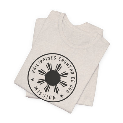 Philippines Cagayan De Oro Mission Monochrome Circle Logo T-Shirt - Latter-Day Saint LDS Missionary Gift - Book of Mormon