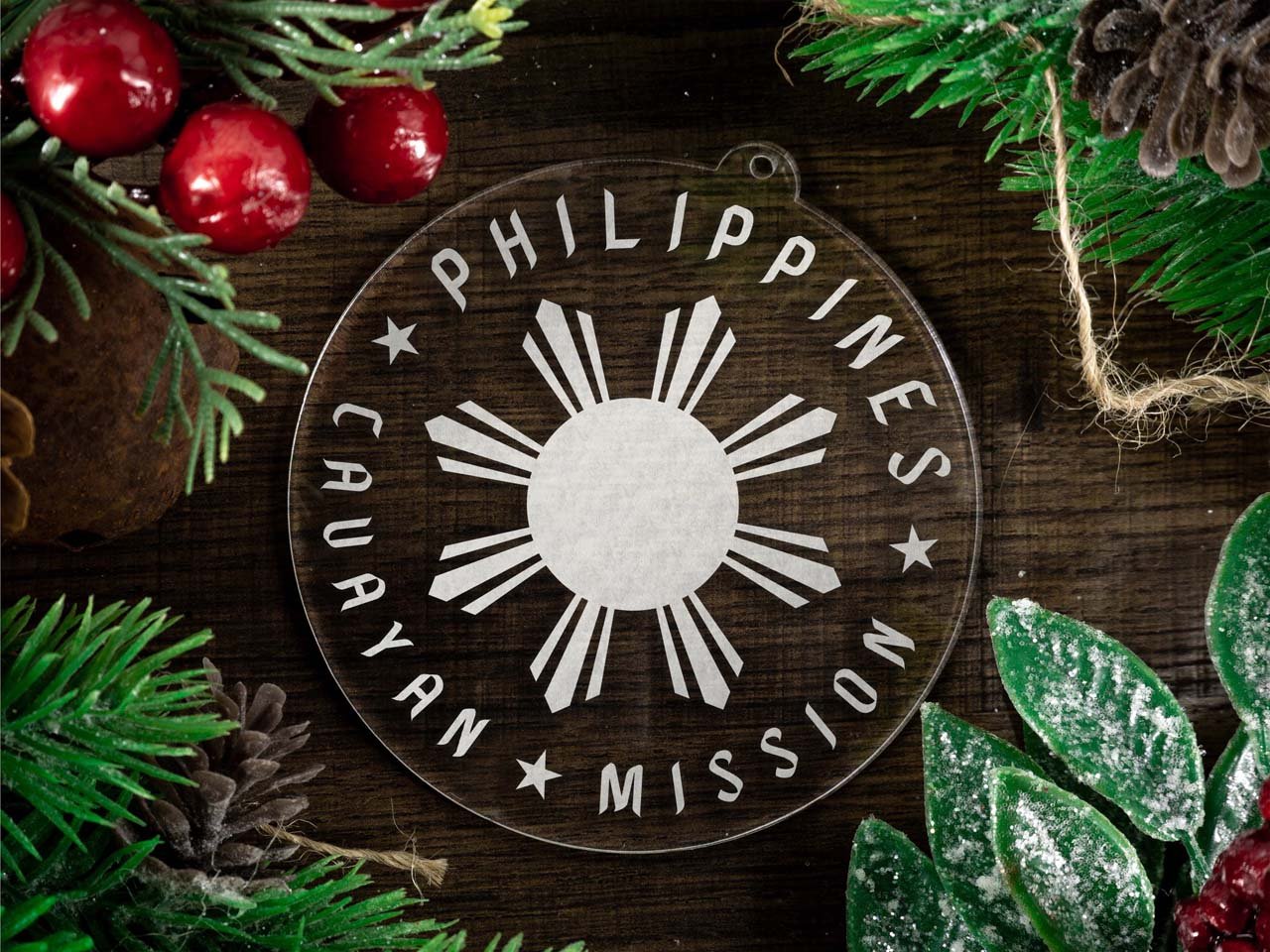 Philippines Cauayan Mission Christmas Ornament - Latter-Day Saint LDS Missionary Gift - Book of Mormon