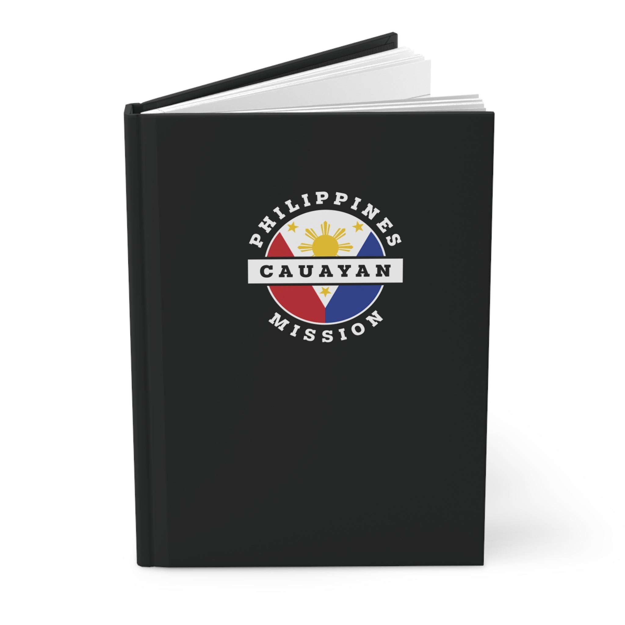 Philippines Cauayan Mission Logo Design Black Hardcover Journal Matte - Latter-Day Saint LDS Missionary Gift - Book of Mormon