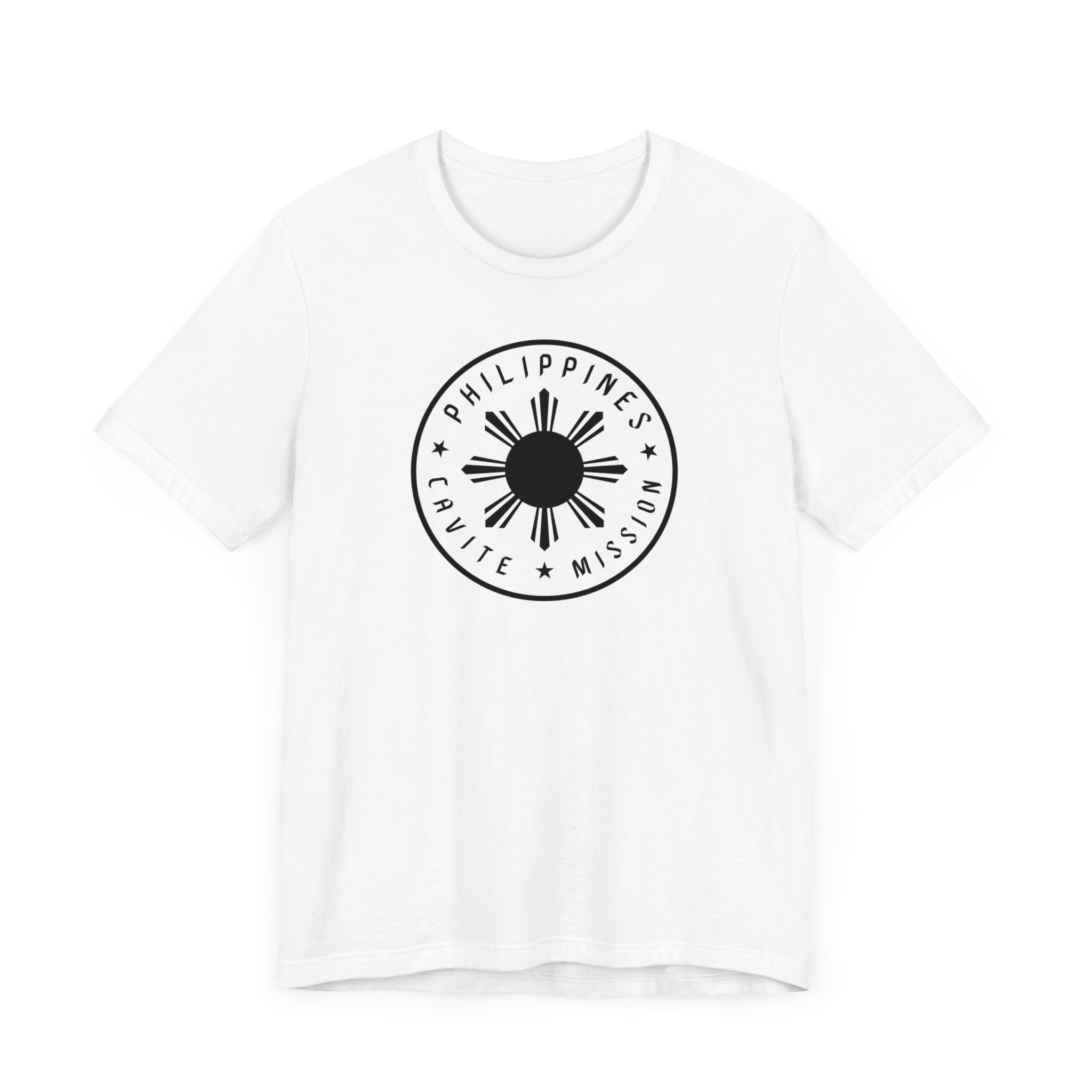 Philippines Cavite Mission Monochrome Circle Logo T-Shirt - Latter-Day Saint LDS Missionary Gift - Book of Mormon