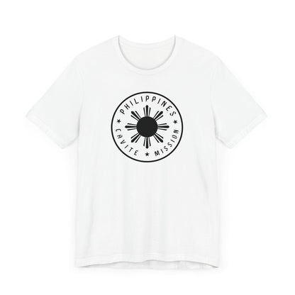 Philippines Cavite Mission Monochrome Circle Logo T-Shirt - Latter-Day Saint LDS Missionary Gift - Book of Mormon