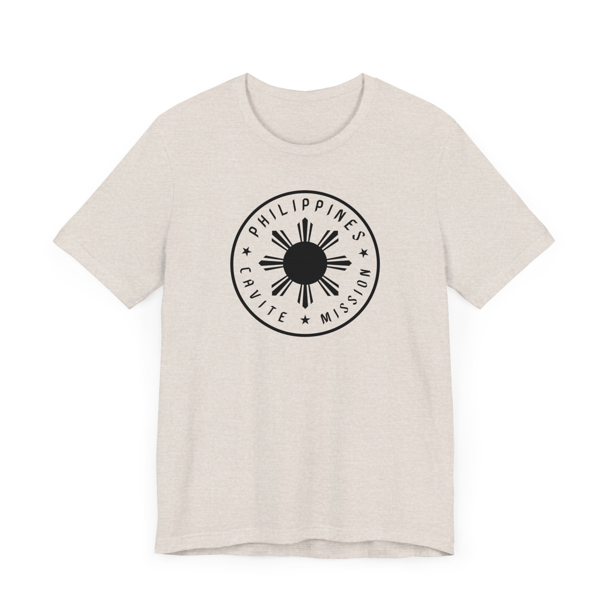 Philippines Cavite Mission Monochrome Circle Logo T-Shirt - Latter-Day Saint LDS Missionary Gift - Book of Mormon