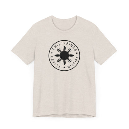 Philippines Cavite Mission Monochrome Circle Logo T-Shirt - Latter-Day Saint LDS Missionary Gift - Book of Mormon