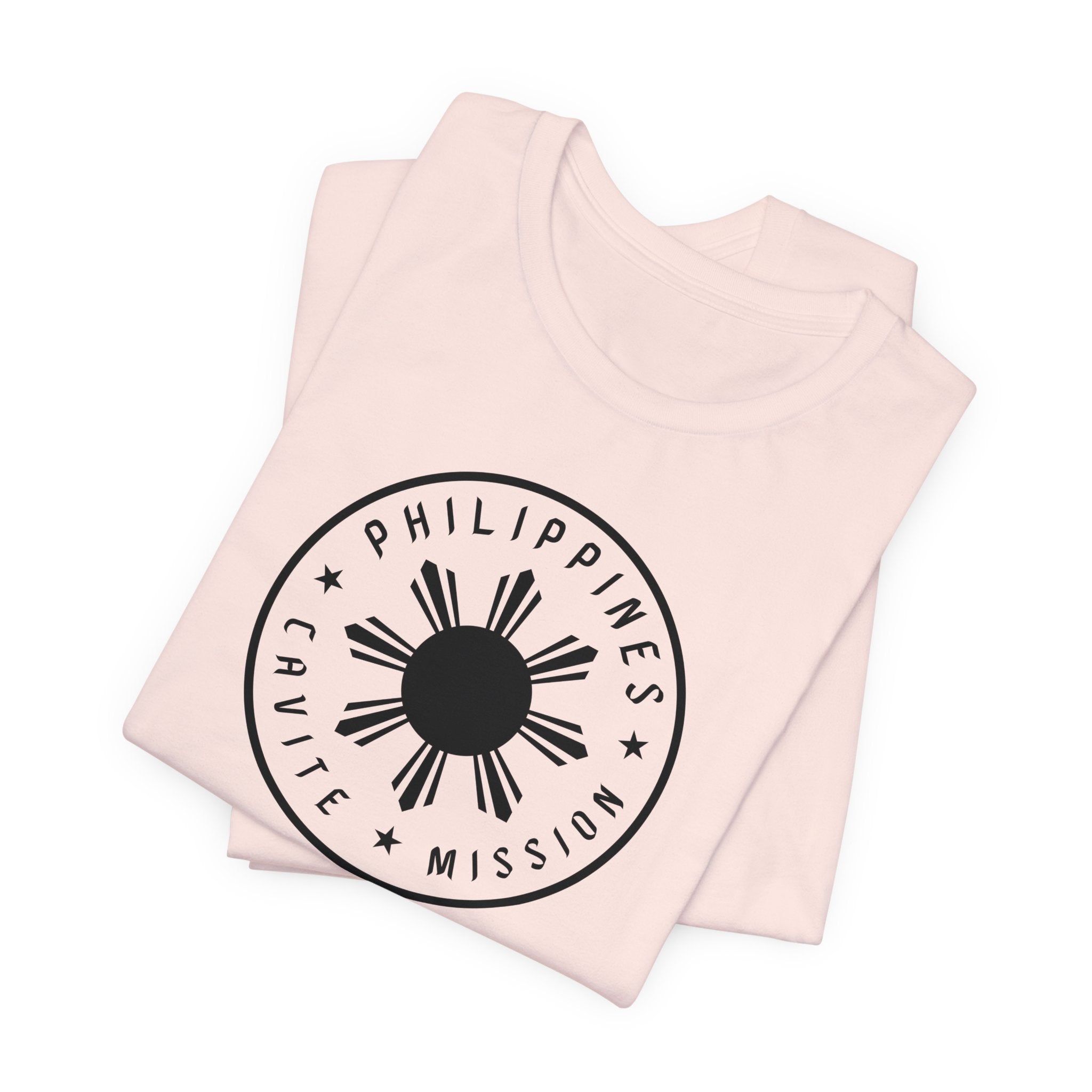 Philippines Cavite Mission Monochrome Circle Logo T-Shirt - Latter-Day Saint LDS Missionary Gift - Book of Mormon