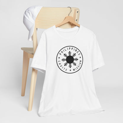 Philippines Cavite Mission Monochrome Circle Logo T-Shirt - Latter-Day Saint LDS Missionary Gift - Book of Mormon