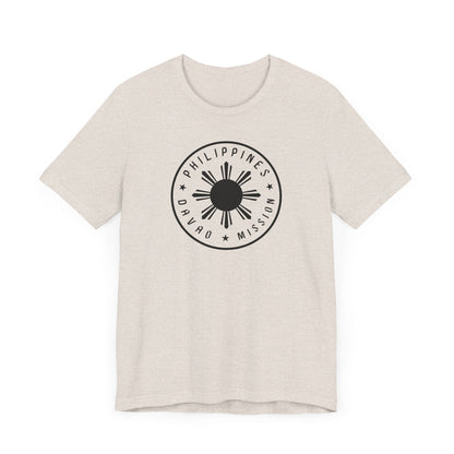 Philippines Davao Mission Monochrome Circle Logo T-Shirt - Latter-Day Saint LDS Missionary Gift - Book of Mormon