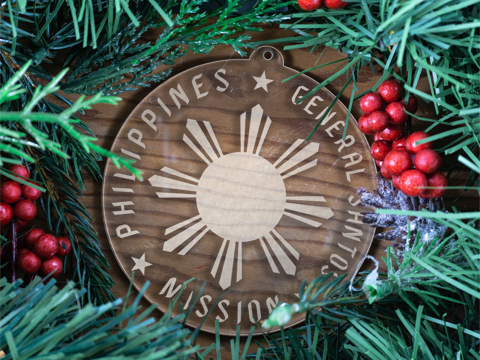LDS Philippines General Santos Mission Christmas Ornament with Christmas Decorations