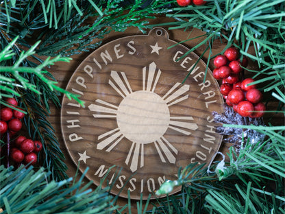 LDS Philippines General Santos Mission Christmas Ornament with Christmas Decorations