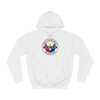 Philippines Iloilo Mission Flag Logo (White Border) College Hoodie - Latter-Day Saint LDS Missionary Gift - Book of Mormon