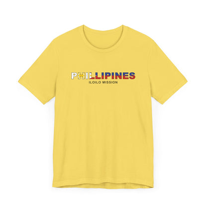 Philippines Iloilo Mission Flag Title T-shirt - Latter-Day Saint LDS Missionary Gift - Book of Mormon