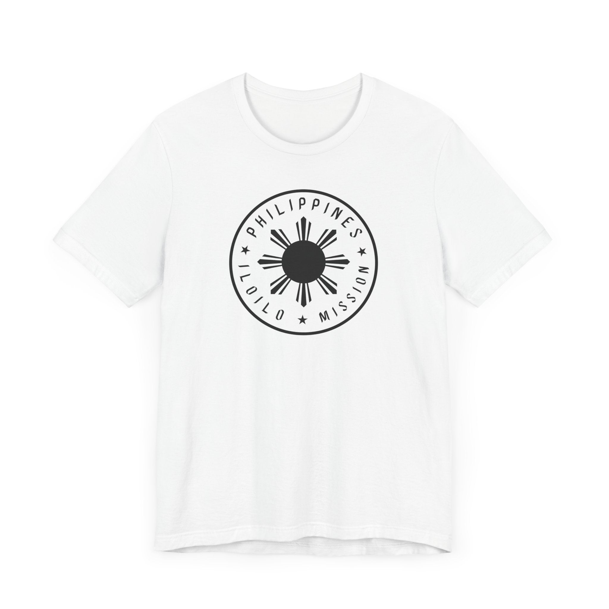 Philippines Iloilo Mission Monochrome Circle Logo T-Shirt - Latter-Day Saint LDS Missionary Gift - Book of Mormon