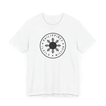 Philippines Iloilo Mission Monochrome Circle Logo T-Shirt - Latter-Day Saint LDS Missionary Gift - Book of Mormon