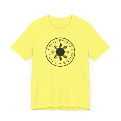 Philippines Iloilo Mission Monochrome Circle Logo T-Shirt - Latter-Day Saint LDS Missionary Gift - Book of Mormon