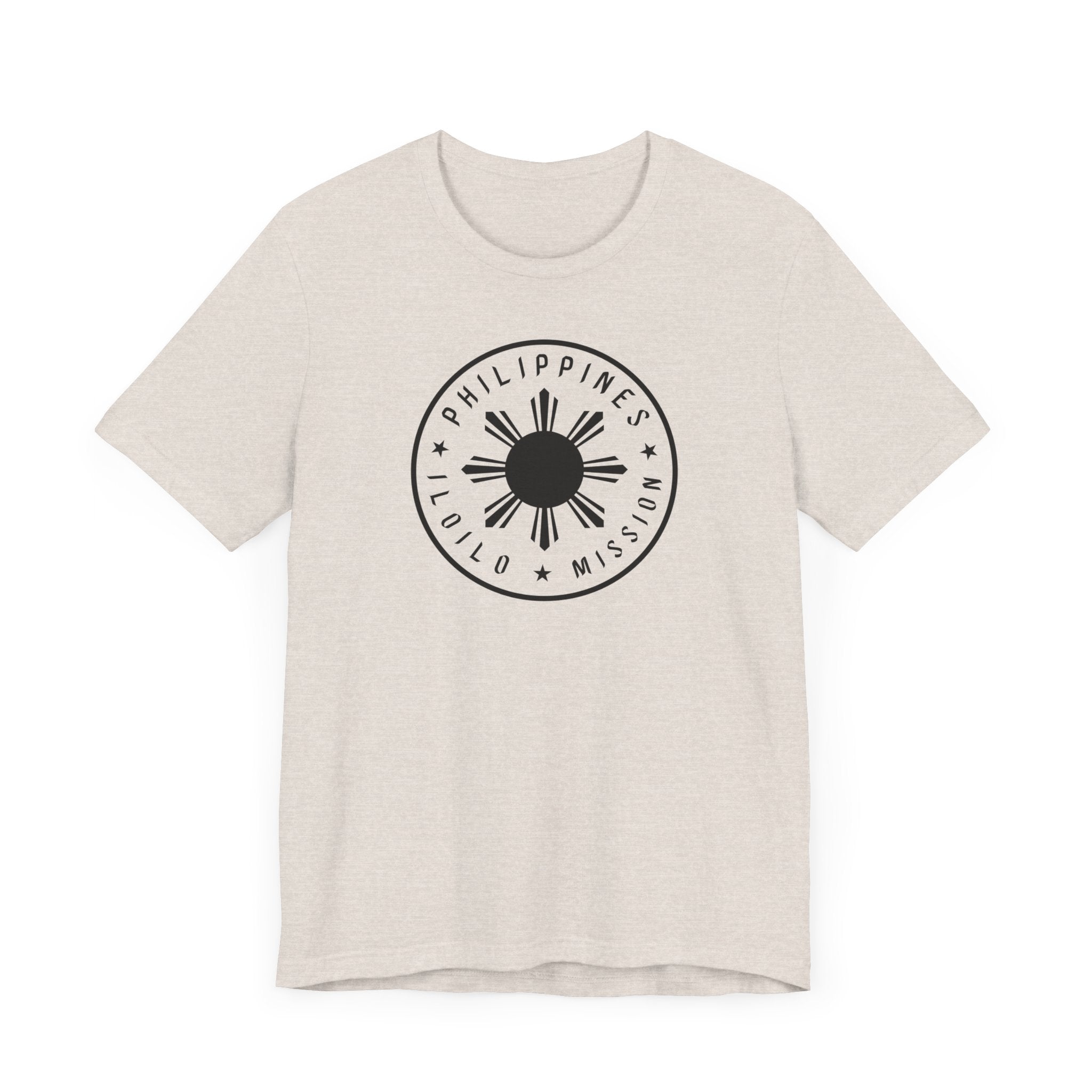 Philippines Iloilo Mission Monochrome Circle Logo T-Shirt - Latter-Day Saint LDS Missionary Gift - Book of Mormon