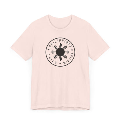 Philippines Iloilo Mission Monochrome Circle Logo T-Shirt - Latter-Day Saint LDS Missionary Gift - Book of Mormon