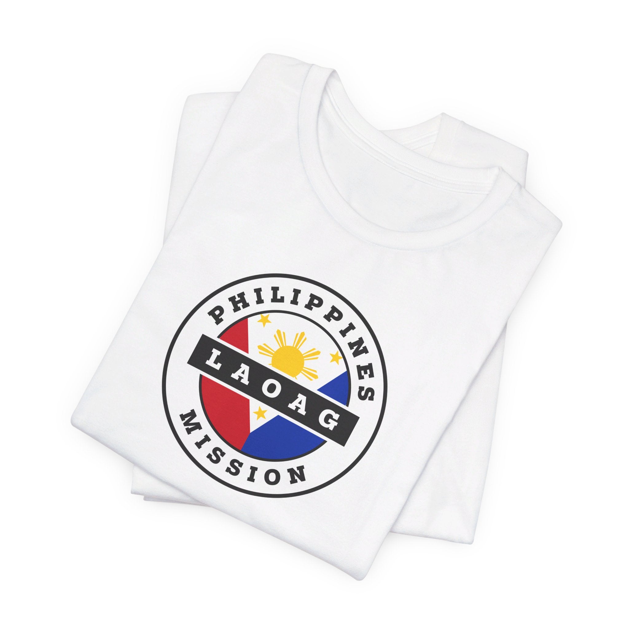 Philippines Laoag Mission Circular Flag T-shirt - Latter-Day Saint LDS Missionary Gift - Book of Mormon