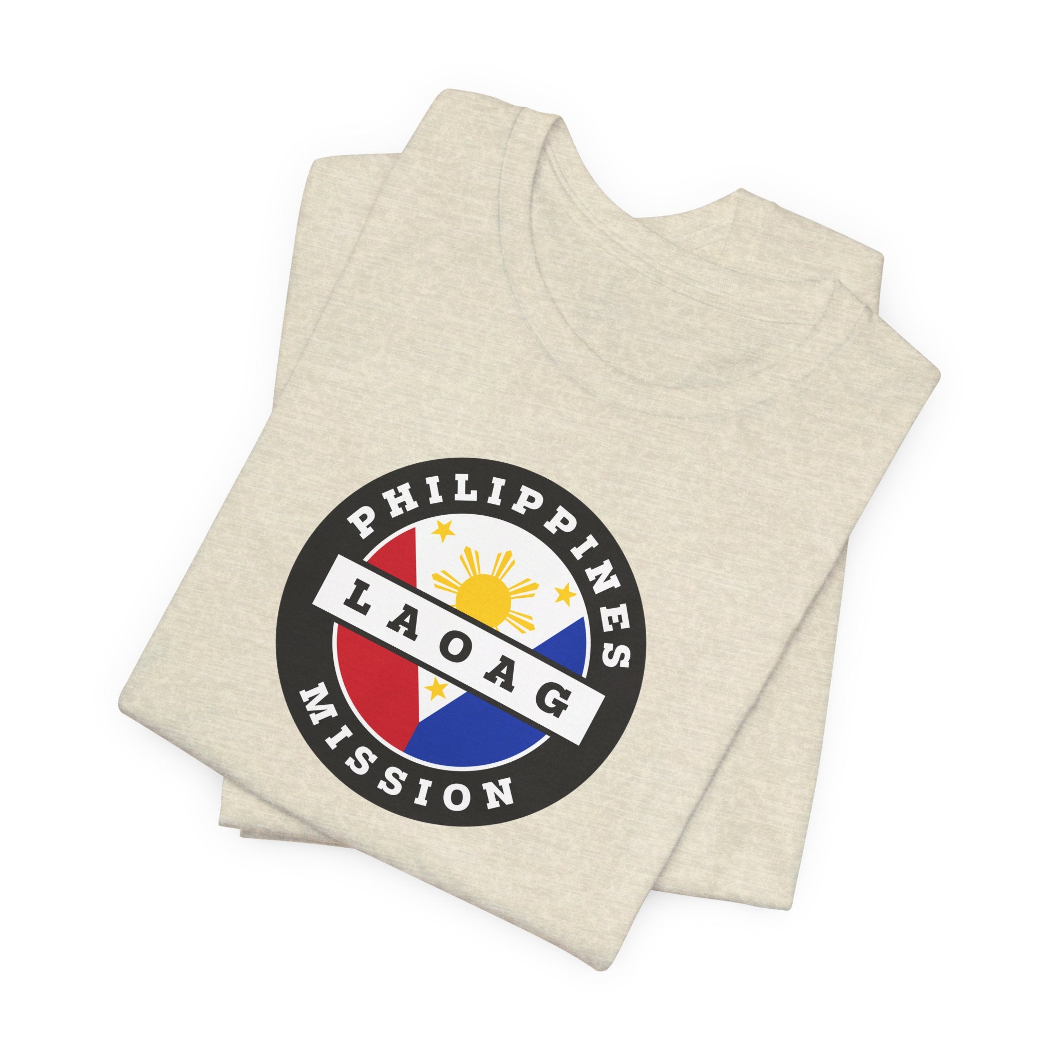 Philippines Laoag Mission Circular Flag T-shirt - Latter-Day Saint LDS Missionary Gift - Book of Mormon