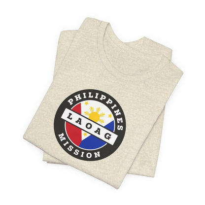 Philippines Laoag Mission Circular Flag T-shirt - Latter-Day Saint LDS Missionary Gift - Book of Mormon