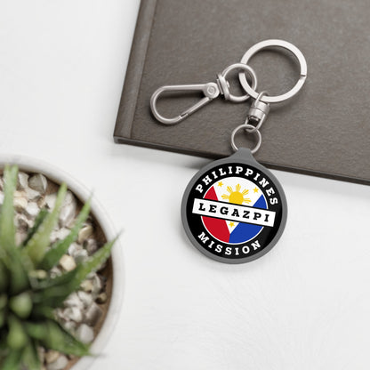 Philippines Legazpi Mission Circle Flag Key Tag - Latter-Day Saint LDS Missionary Gift - Book of Mormon