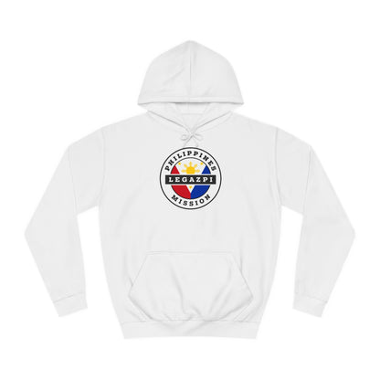 Philippines Legazpi Mission Flag Logo (White Border) College Hoodie - Latter-Day Saint LDS Missionary Gift - Book of Mormon