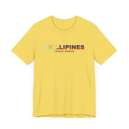 Philippines Legazpi Mission Flag Title T-shirt - Latter-Day Saint LDS Missionary Gift - Book of Mormon