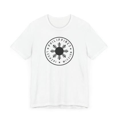 Philippines Legazpi Mission Monochrome Circle Logo T-Shirt - Latter-Day Saint LDS Missionary Gift - Book of Mormon