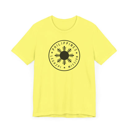 Philippines Legazpi Mission Monochrome Circle Logo T-Shirt - Latter-Day Saint LDS Missionary Gift - Book of Mormon