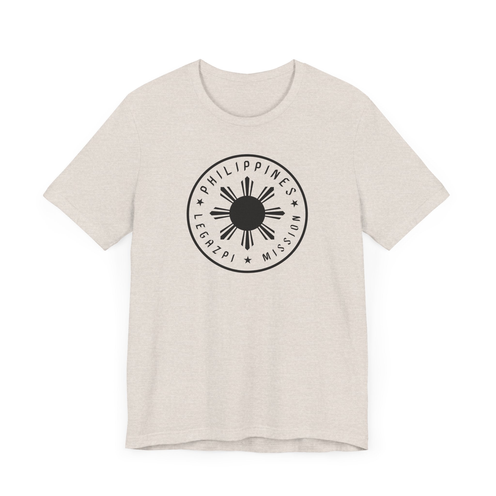 Philippines Legazpi Mission Monochrome Circle Logo T-Shirt - Latter-Day Saint LDS Missionary Gift - Book of Mormon