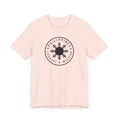 Philippines Legazpi Mission Monochrome Circle Logo T-Shirt - Latter-Day Saint LDS Missionary Gift - Book of Mormon