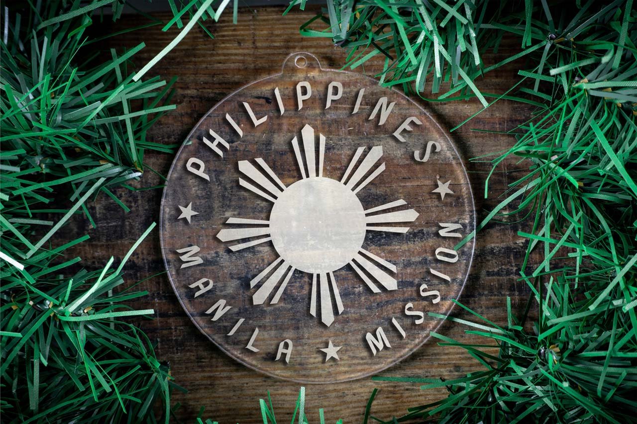 Philippines Manila Mission Christmas Ornament - Latter-Day Saint LDS Missionary Gift - Book of Mormon