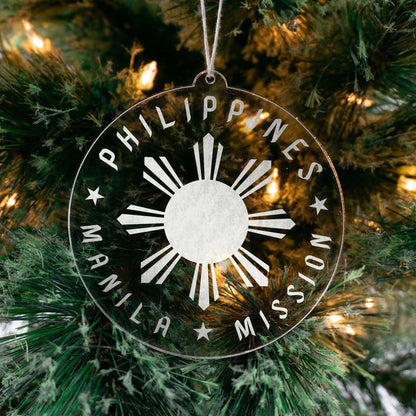 Philippines Manila Mission Christmas Ornament - Latter-Day Saint LDS Missionary Gift - Book of Mormon