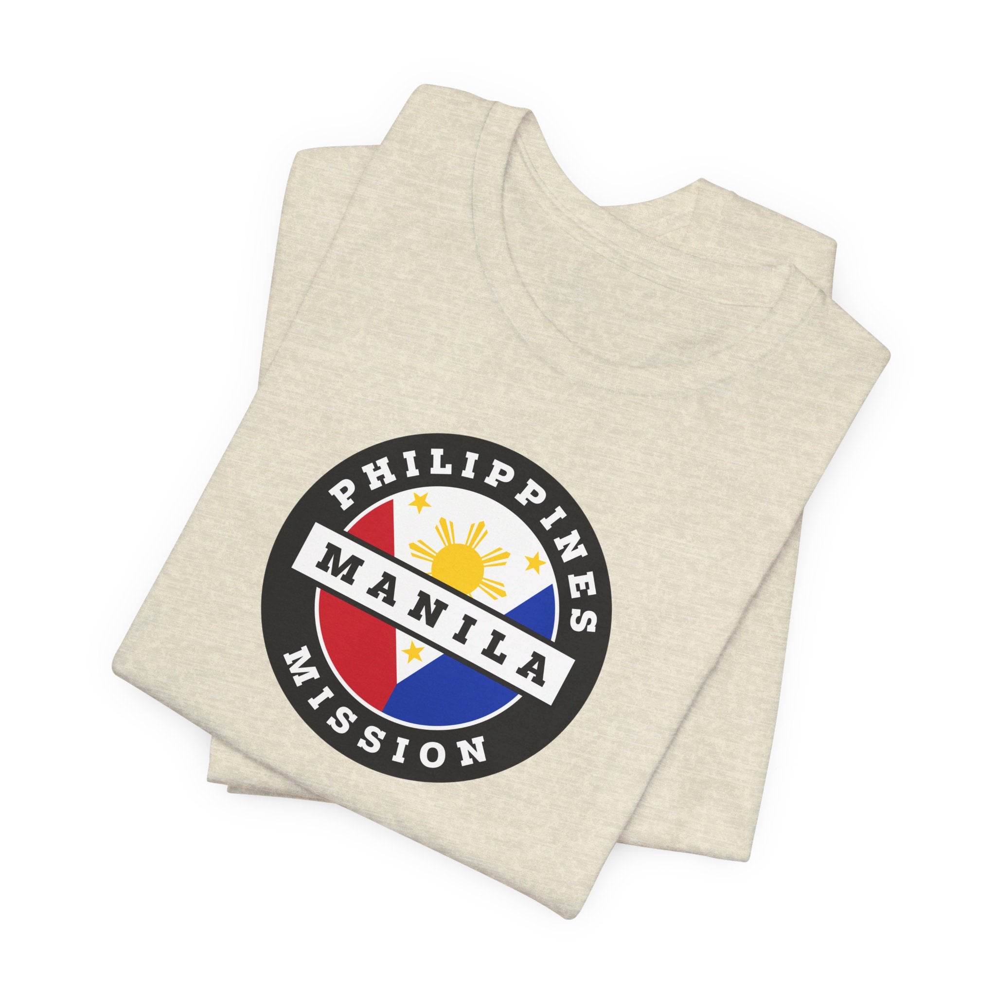 Philippines Manila Mission Circular Flag T-shirt - Latter-Day Saint LDS Missionary Gift - Book of Mormon