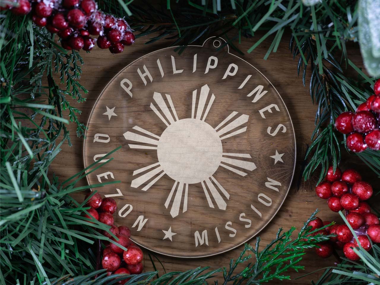 Philippines Quezon City Mission Christmas Ornament - Latter-Day Saint LDS Missionary Gift - Book of Mormon