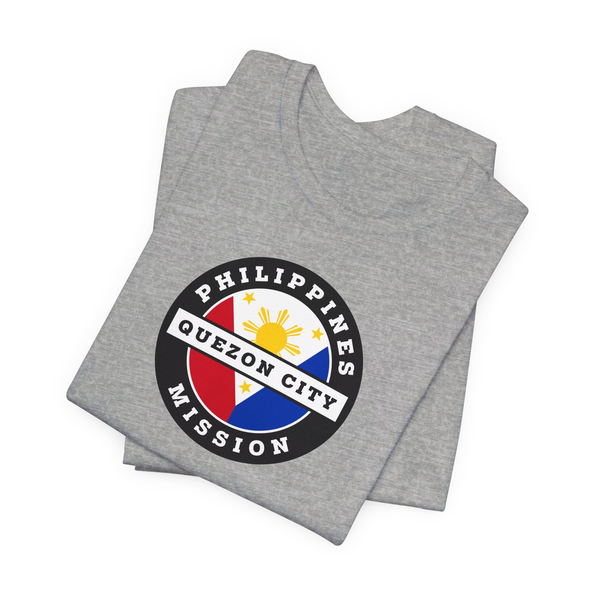 Philippines Quezon City Mission Circular Flag T-shirt - Latter-Day Saint LDS Missionary Gift - Book of Mormon